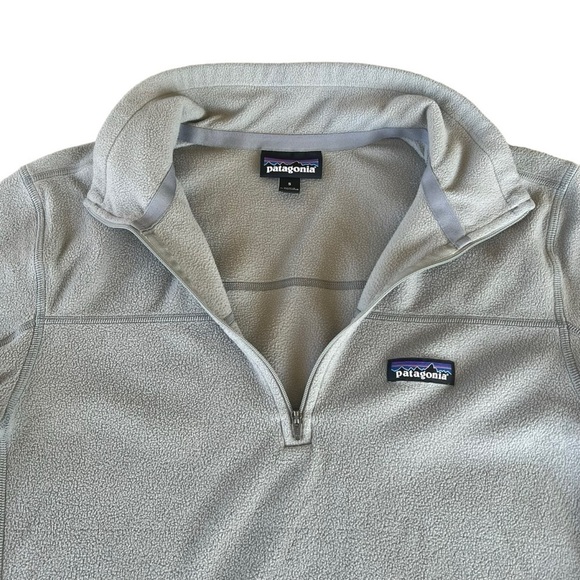 Patagonia Worn Wear Micro D Fleece Pullover Gray Small READ - Picture 3 of 10